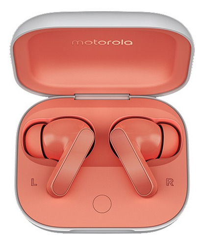 Audífonos Motorola Buds Tws Bluetooth Inalámbricos Con Led Naranja