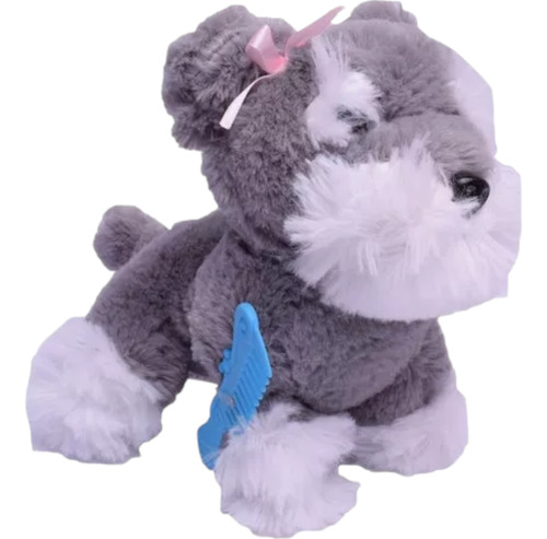 Peluche Mascota Perrito Con Cartera 21 Cm El Duende Azul 