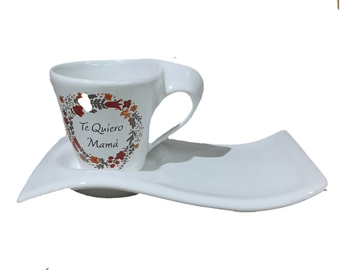 Taza Ondulada Naim Cerámica 0.075m.