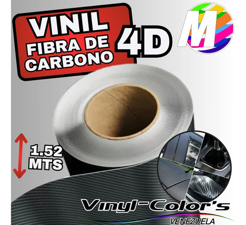 Vinil Fibra De Carbono 4d