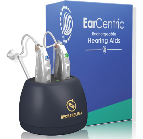 [plata] Audífonos Recargables Earcentric Easycharge (par) Pa