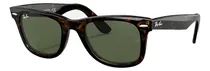 Comprar Anteojos de sol Ray-Ban Wayfarer Classic talle Extra extra large armazón polished tortoise y lente green