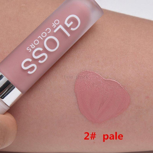 Batom Líquido Nude Matte Pale Gloss Of Colors À Prova D`água