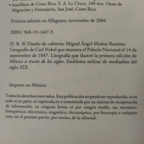 Libro México Mutilado - Francisco Martín Moreno (Usado)