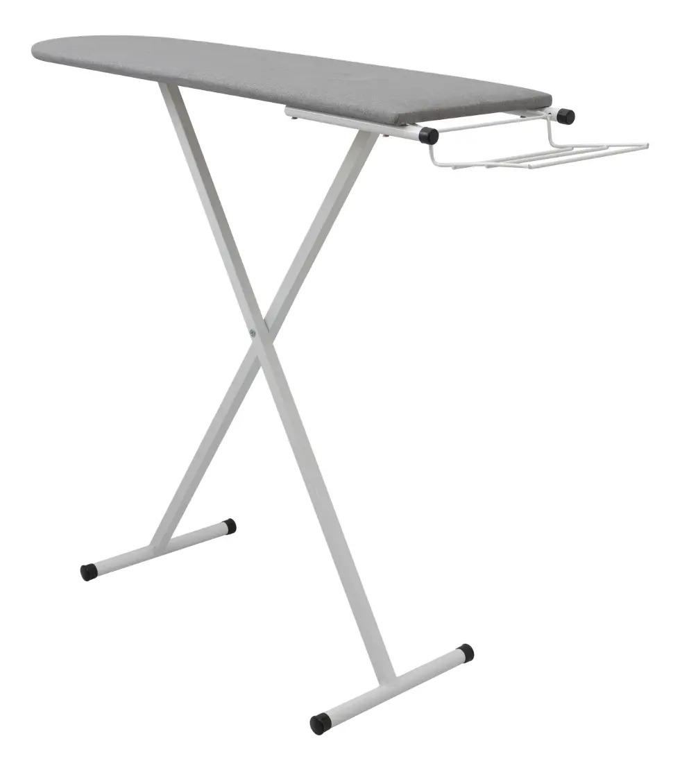 Mesa Tabua De Passar Roupa Slim Dobrável Reforçada Passadera Cor Branca Liso