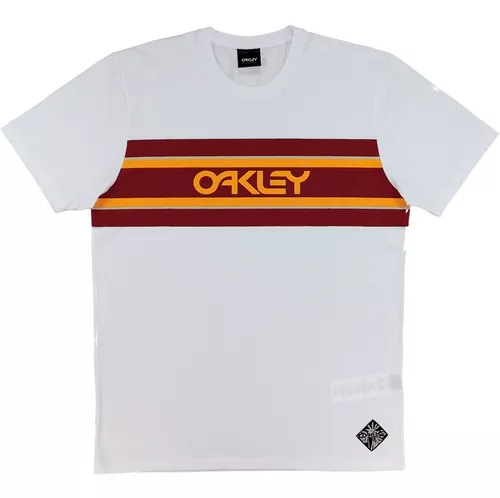 Camiseta Oakley Linear Threads Branca Exclusividade Original