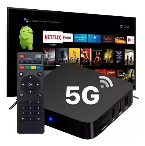 Aparelho Md Box Conversor Transforme Sua Tv Comum Em Smart Preto