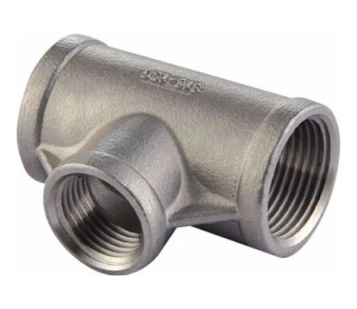 Tee Roscado 1/2 150#, Acero Inoxidable 304
