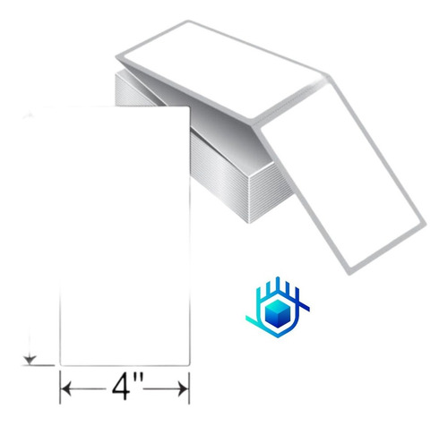 Imagen 8 de 9 de 12 X 500 Etiquetas Guias 4x8 Fanfold Abanico Termica Directa