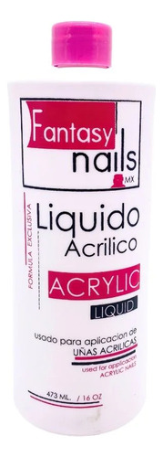 Acrílico Liquido Monomero Uñas Acrílico Fantasy Nails 16oz