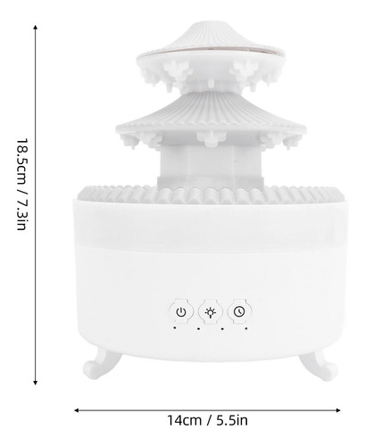 Umidificador Raindrop 350ml Óleo Essencial De Aromaterapia