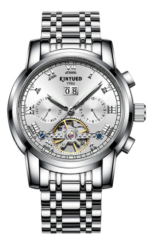 Kinyued Reloj De Oro Automático 30m Lujo Nocturno