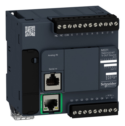 Plc M221 Schneider Dc dc dc 9di 7do 2ai 24vcc Tm221ce16t