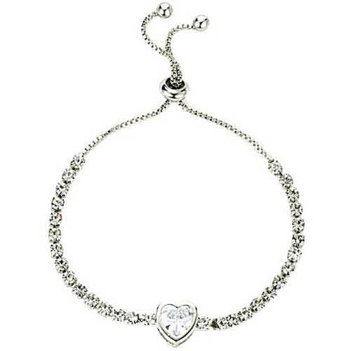 Oferta! Pulsera Corazón Hechas Con Cristales Oro F