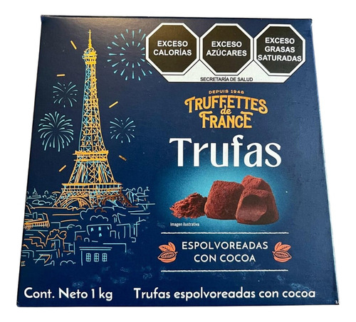 1 Pakete 100 Trufas Estilo Frances Chocolate 2 Pkts Internos