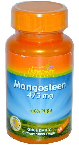 Mangostán - 100% puro - 475 mg. - 30 cápsulas - Thompson Flavor N/D