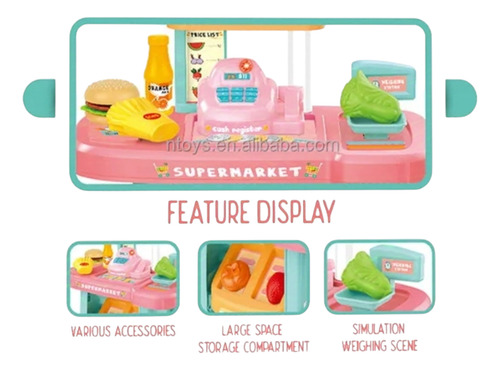 Juego De Alimentos Supermercado Vendedor Niña Dj Toys