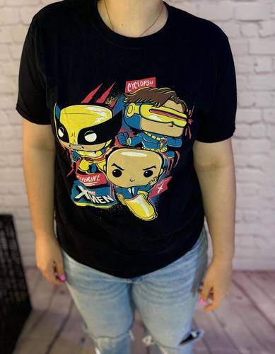 Playera Funko X Men Marvel Talla Mediana Color Negra