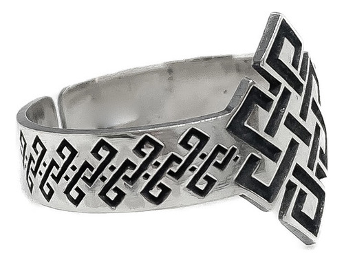 Anillo Nudo Sin Fin Eterno Infinito Celta Plata 925 Plata 925 A - Chico Plata 925