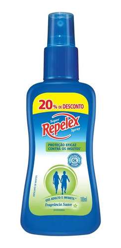 Super Spray Repelente Embalagem Econômica 100ml Repelex