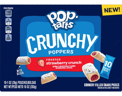 Pop Tarts Crunchy Poppers Frosted Strawberry Crunch 141 Gr