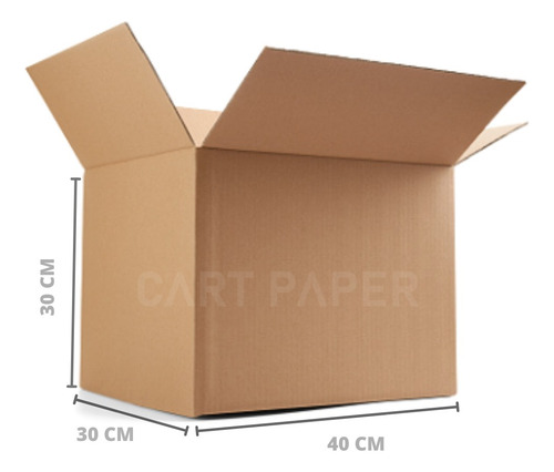 Imagen 1 de 5 de Cajas De Cartón 40x30x30 / Pack 25 Cajas / Cart Paper
