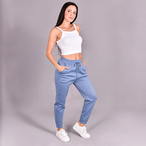 Pants Jogger Mujer Deportivo Ajustable Con Bolsas Casual