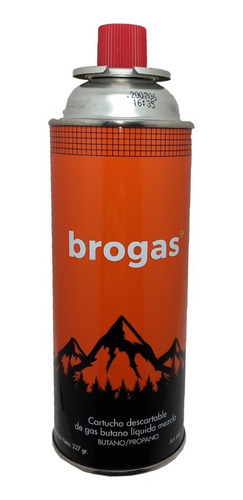 Cartucho Gas Butano Líquido Propano Butano Brogas 227 Gr 