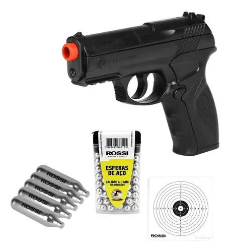 Pistola De Pressão C11 Co2 Rossi Wingun 6mm