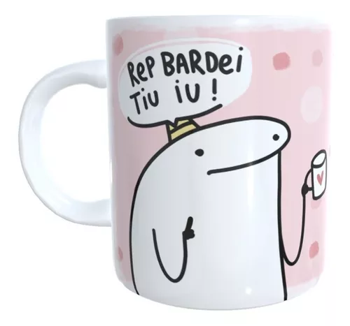 Caneca Flork Aniversario Meme Palito Figurinha Xícara Brinde