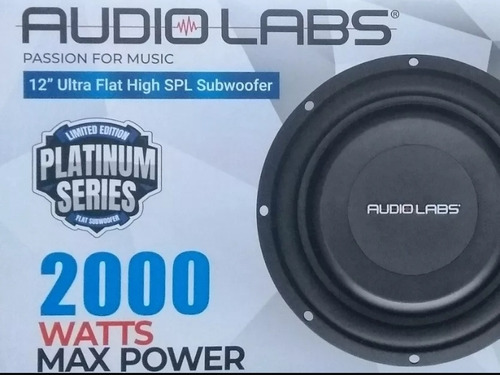 Subwoofer Plano De 12 Audiolabs. Monster Flat12  2+2 Ohms. 