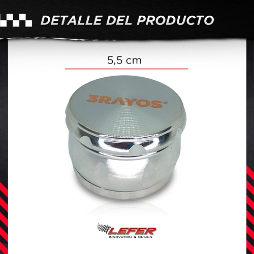 Imagen 3 de 10 de Picador Aluminio 4partes Imantado Polinizador Bombo Plateado
