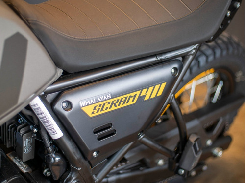 Imagen 8 de 25 de Royal Enfield Scram 411 Graphite Yellow Entrega Inmediata