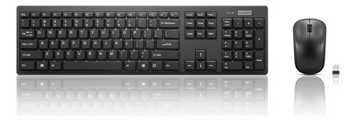 Combo De Teclado Y Ratón Lenovo 100 Wireless Black