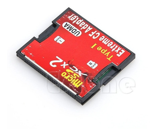 Adaptador Memoria Dual Micro Sd A Compact Flash Cf Tipo I