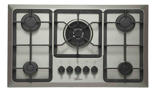 Cooktop A Gás Fischer 5 Bocas Tripla Chama Infinity 127/220V