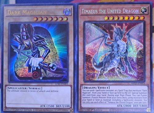 Dark Magician + Timaeus The United Dragon Yugioh 