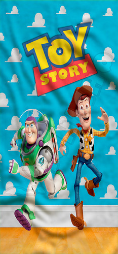 Toallón Infantil 70x150 Microfibra- Vachicho Toy Story 01