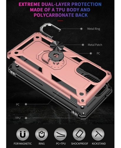 Funda Protectora Para Motorola G8 Power Lite + Cristal 21d