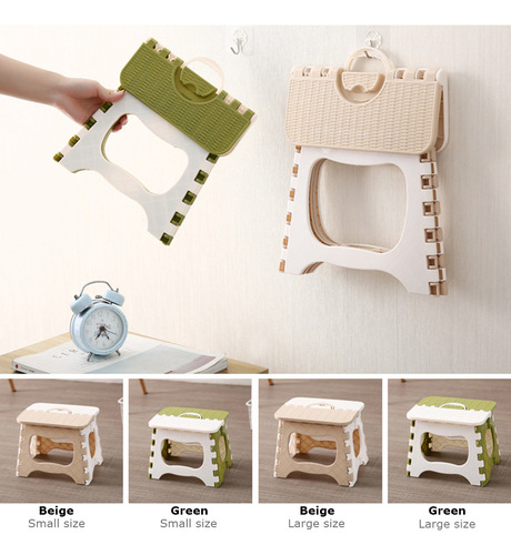 Taburete Plegable De Plástico, Taburete Portátil Multiusos