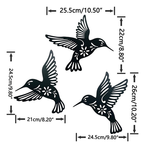 Colgante De Colibrí Hueco De Metal Para Decoración De Colibr