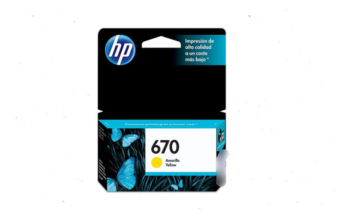 Tinta Hp 670 Amarillo