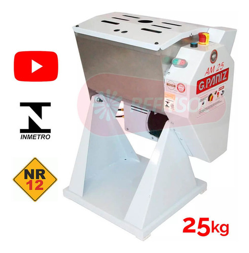 Amassadeira Semi Rápida Basculante 25kg Am 25 Gpaniz Bivolt