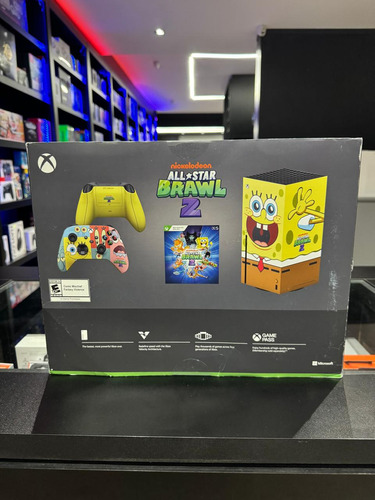 Microsoft Xbox Series X 1tb Nickelodeon All-star Brawl 2 Special Edition Bundle Sponjebob