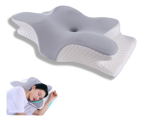 Almohada Ortopédica Cojín Cuello Memory Foam Cervical