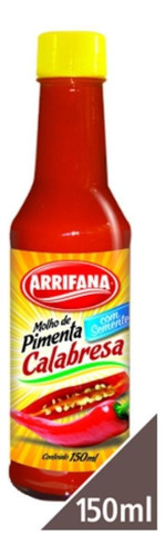 Molho de pimenta calabresa Arrifana sem glúten em frasco 150 ml