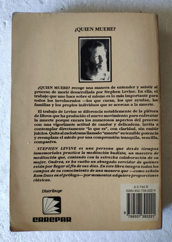 ¿quién Muere? Por Stephen Levine Budismo Por San Telmo (Usado)
