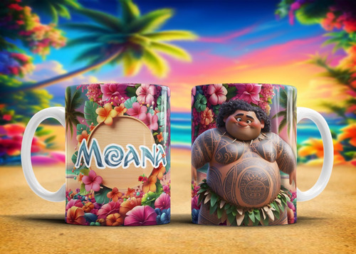 Taza Plastica Moana #2 Varios Modelos