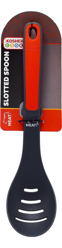 Cuchara Ranurada Roja De Carne, Utensilio De Silicona Resist