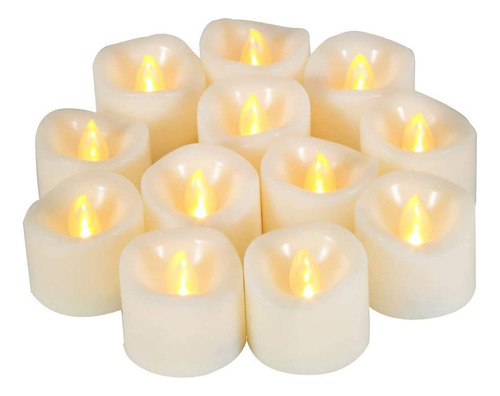 Candle Idea Paquete De 12 Velas De Te Led Realistas De 1.5 X